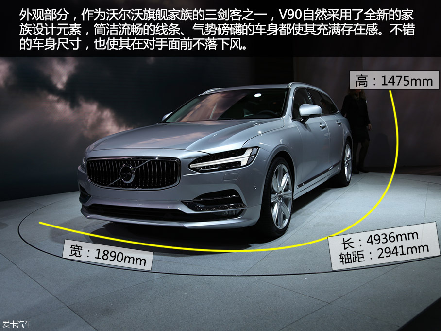 旗艦旅行車 日內瓦實拍圖解沃爾沃V90